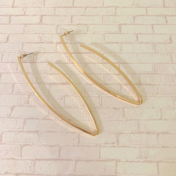 Free People, Gold Earrings, New - Picture 2 of 5